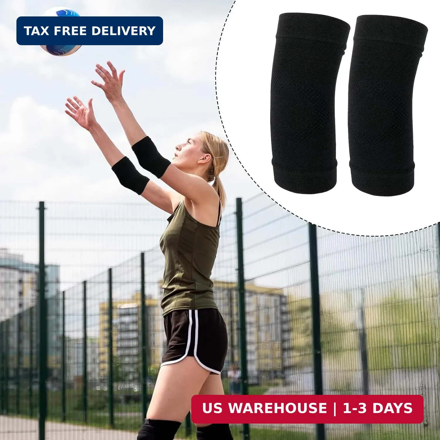 Elbow Compression Sleeve Nylon Comfort Tennis Elbow Support Brace Breathable Fit