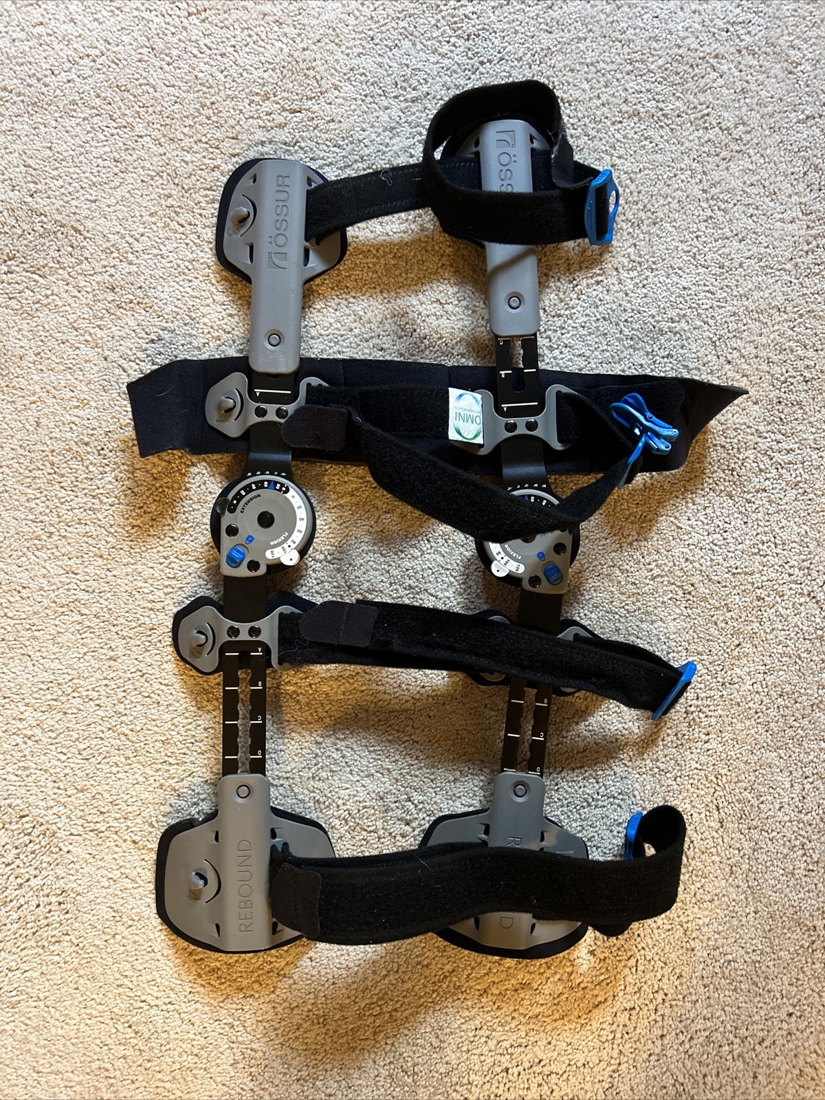 Brand New OSSUR Rebound Post Op Knee Universal Cool Brace B-8381480