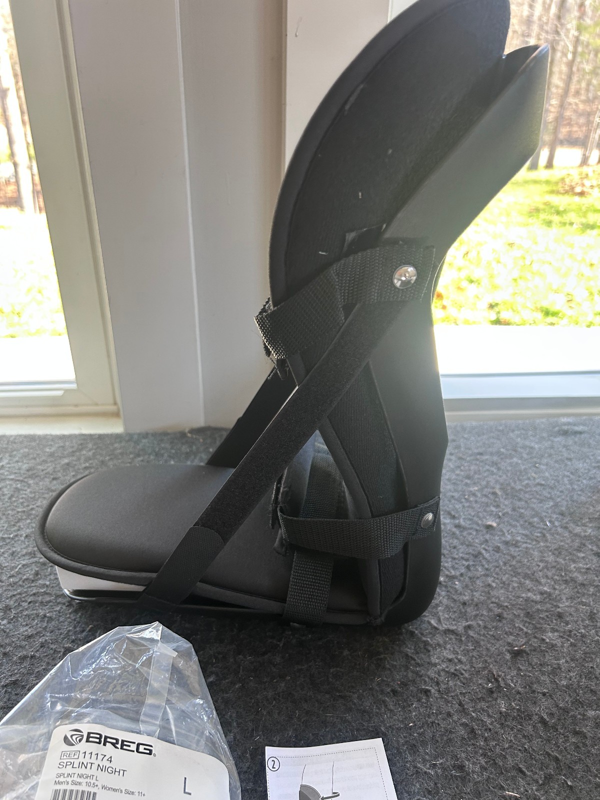Breg Plantar Fasciitis 11174 Night Splint Large Size Men 10.5+, Women 11+ (NEW)