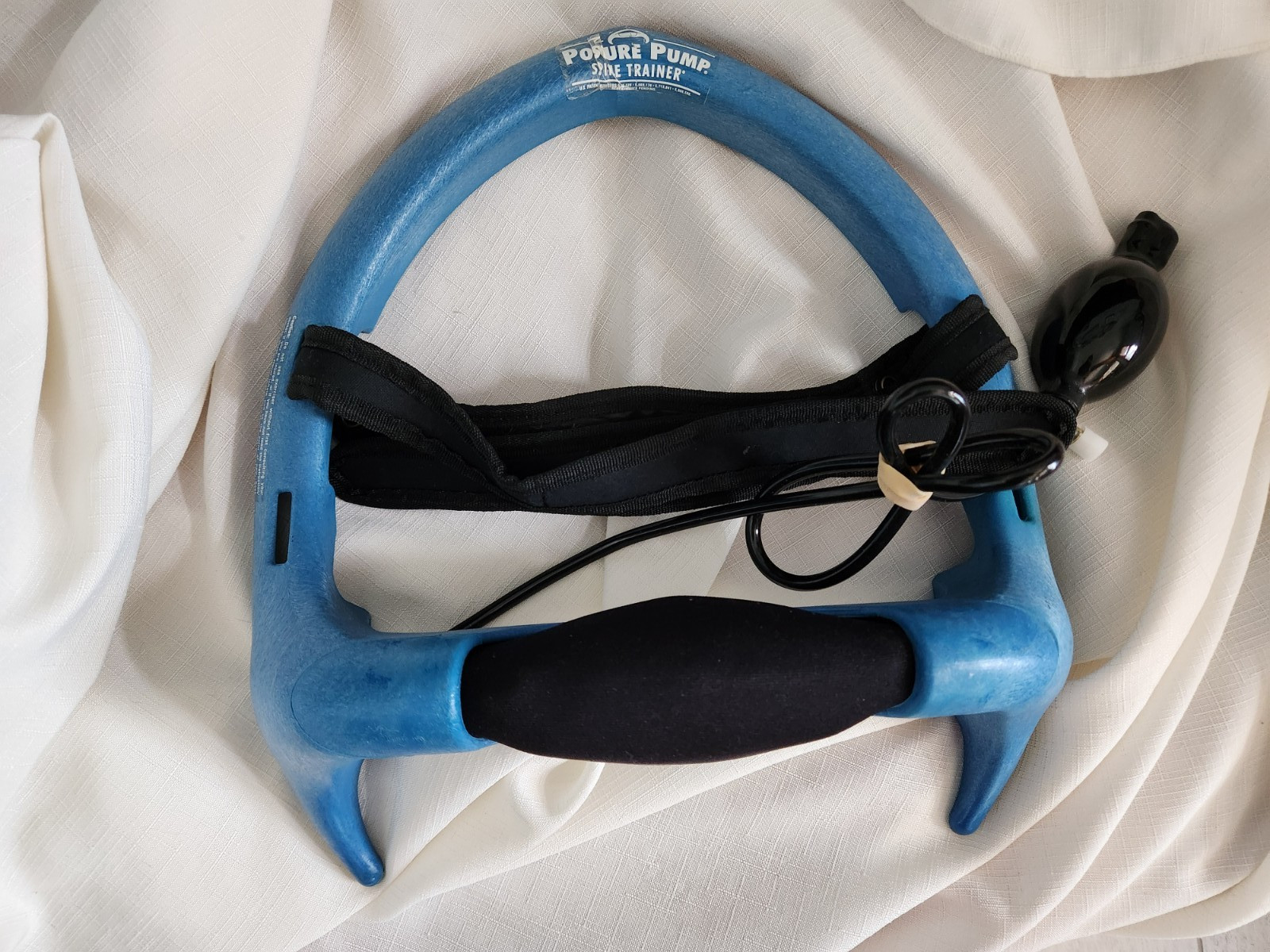Posture Pump Spine Trainer Neck Traction Device USA Blue