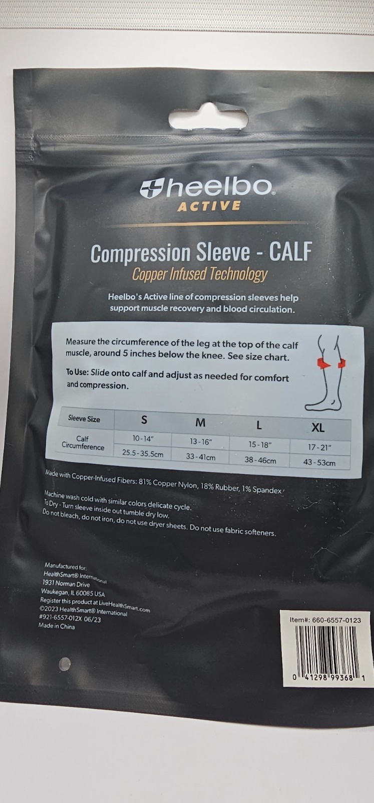 Copper Infused Calf Compression Sleeves Support Muscle Recovery & Blood Circu