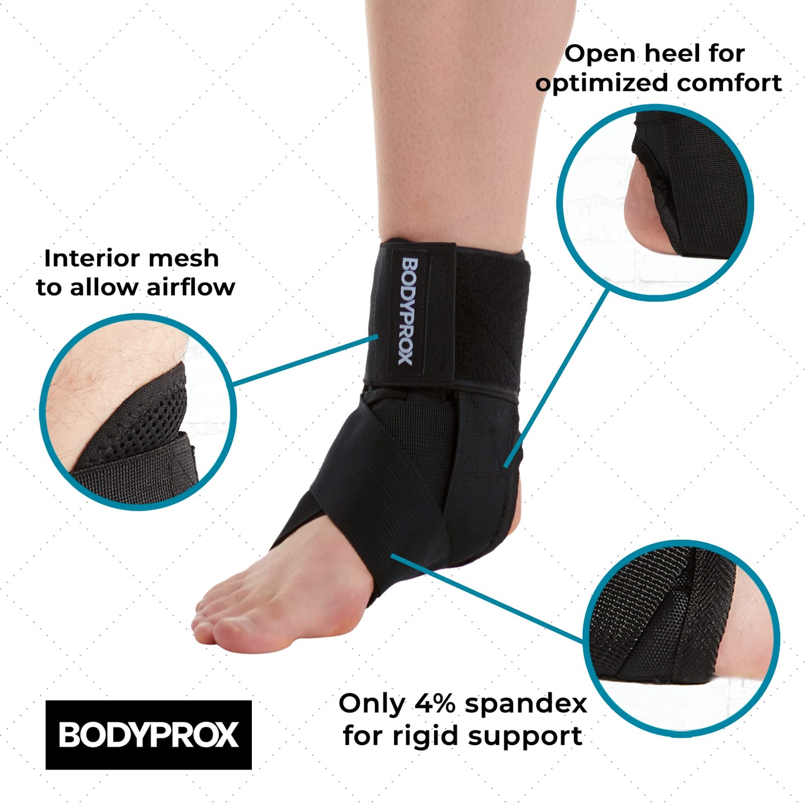 Ankle Brace for Women Men Lace Up Support Stabilizer Sprained X-Small