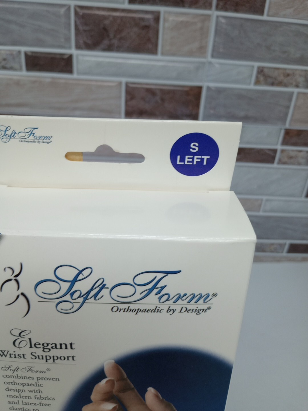 FLA Soft Form Elegant Wrist Support Beige Left Hand SMALL Open Box