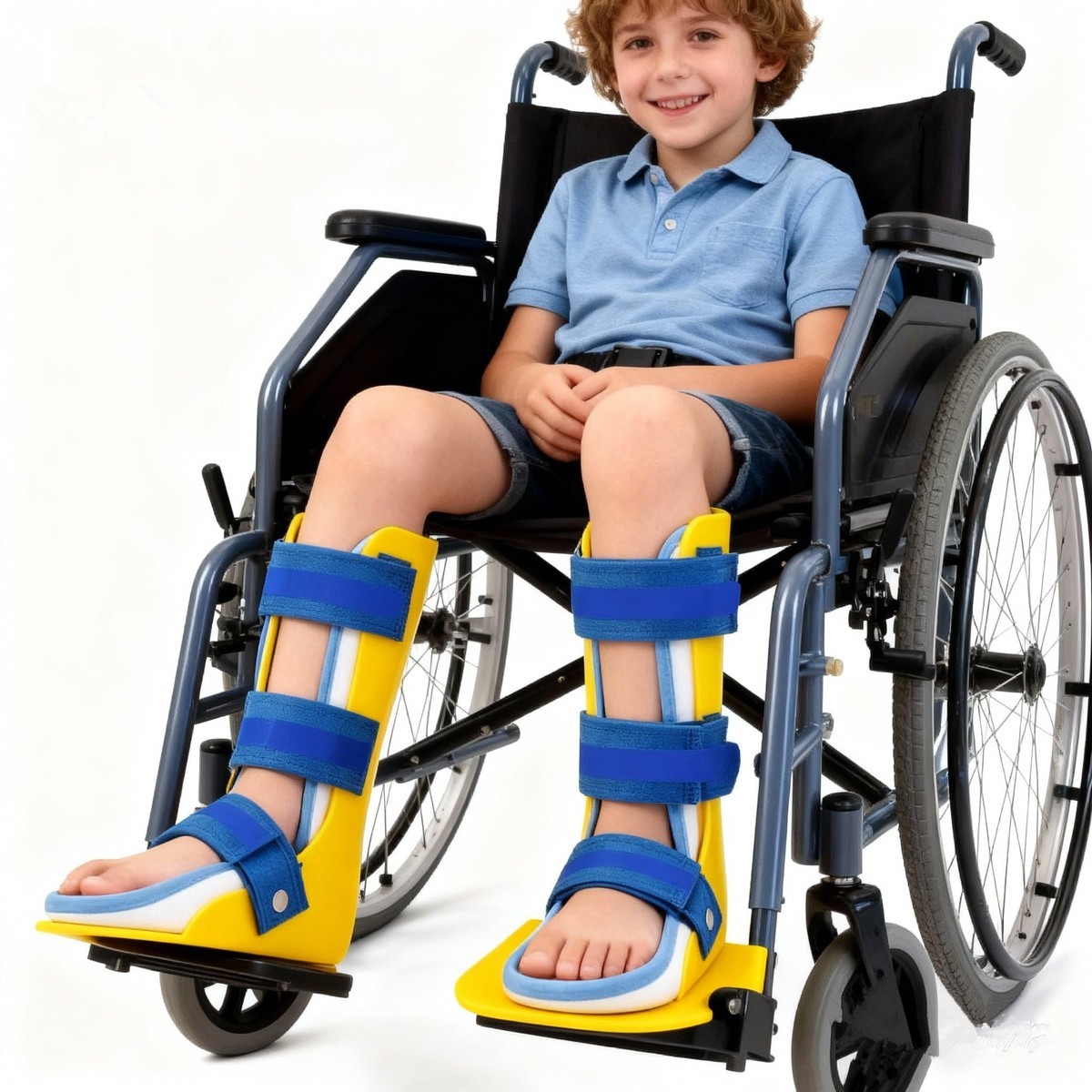 RousuMedi Pediatric AFO Kids Ankle Foot Brace Drop Foot Splint Left Foot Small