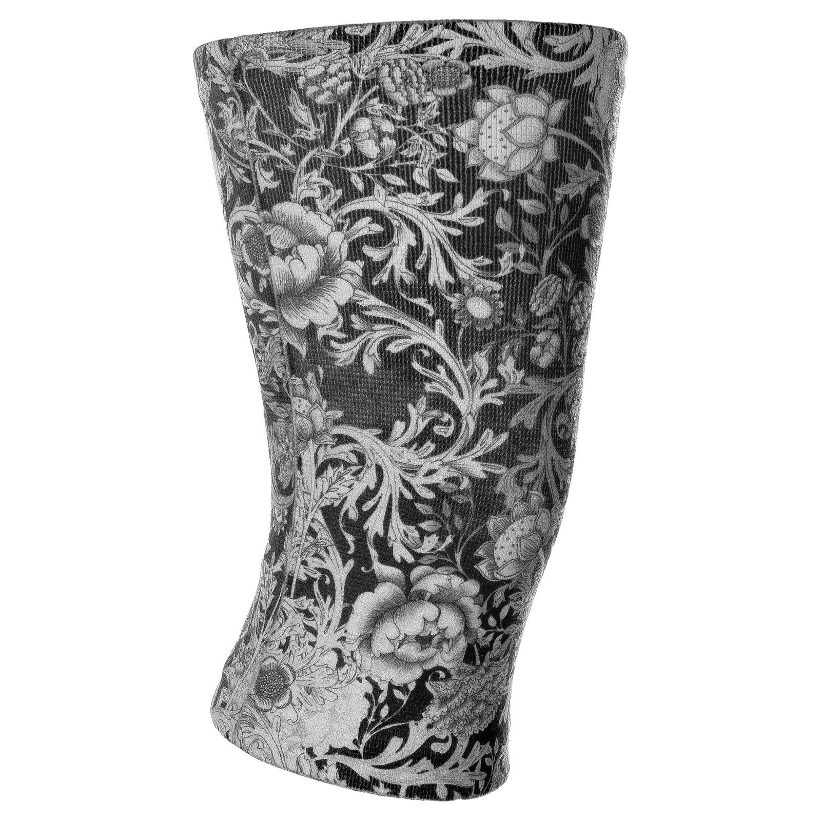Celeste Stein Compression Knee Brace Plus Size 14″-17″, Black And White Roses