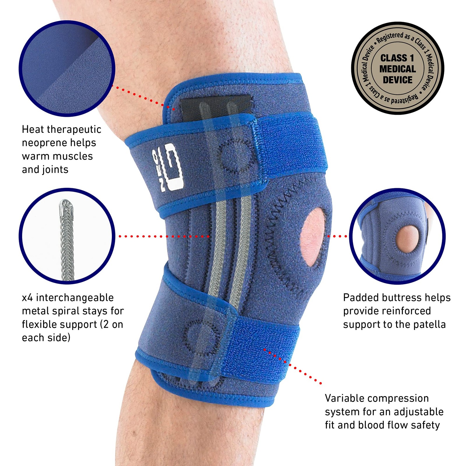 Neo-G Knee Brace, Stabilized, Open Patella � Knee support helps with Arthritis,