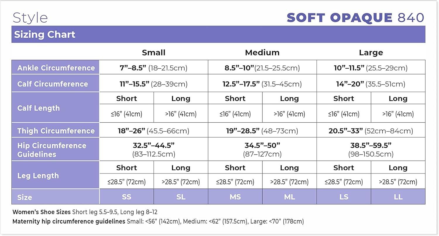 Sigvaris Style Soft Opaque Calf-High Socks, Closed Toe, Short, 15-20mmHg (Size: