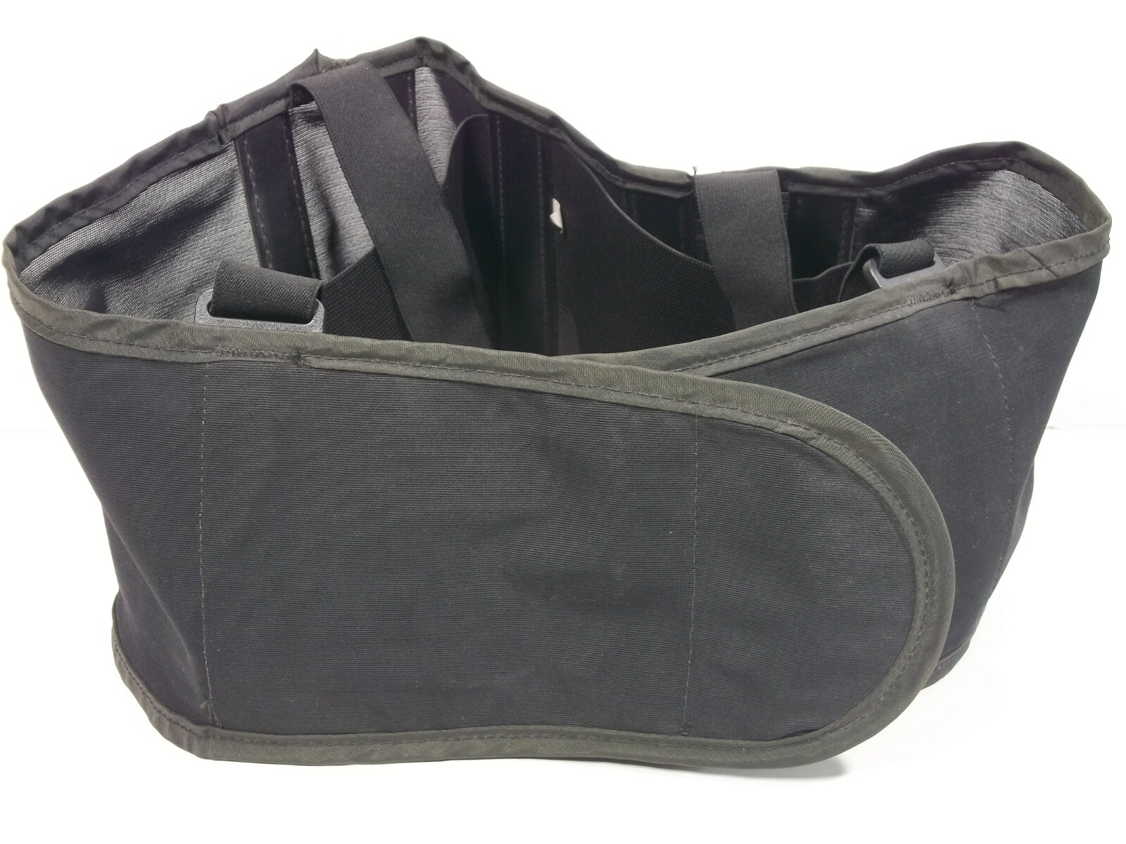 Size L Lifting Lumbar Lower Back Waist Support Belt Brace Suspender Black