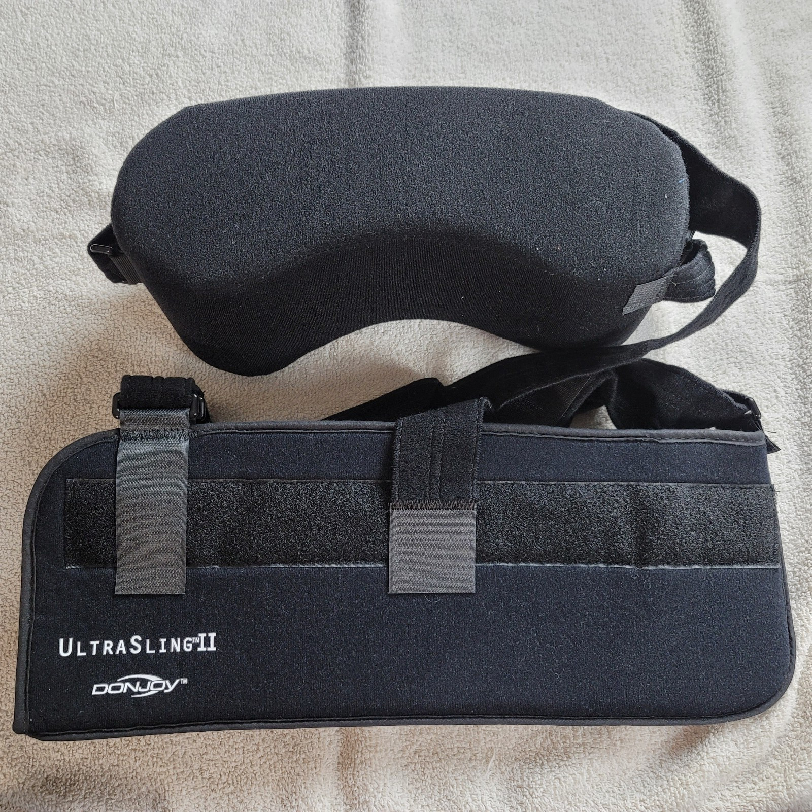 DonJoy UltraSling II Large Size Black Inner Lined Shoulder Support Sling