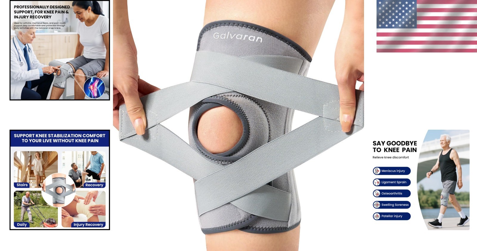 Versatile Knee Brace for Active Lifestyles – Relieves ACL & Meniscus Discomfort