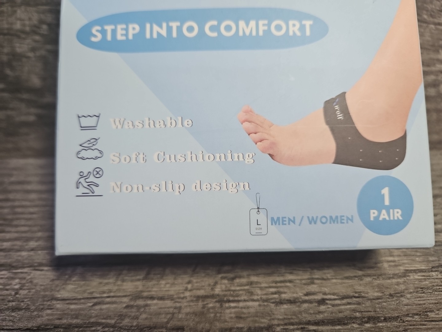 Xwolf Adjustable Neoprene Heel Protectors Black Size Large For Men/Women