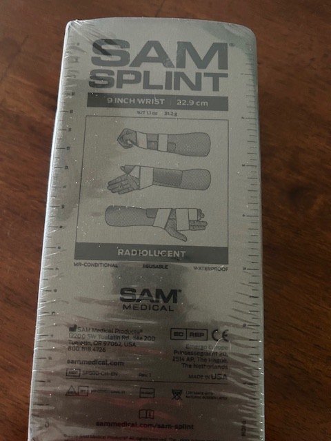 SAM Medical 9 inch Wrist Splint – SP500-CH-EN – New – Package of 10