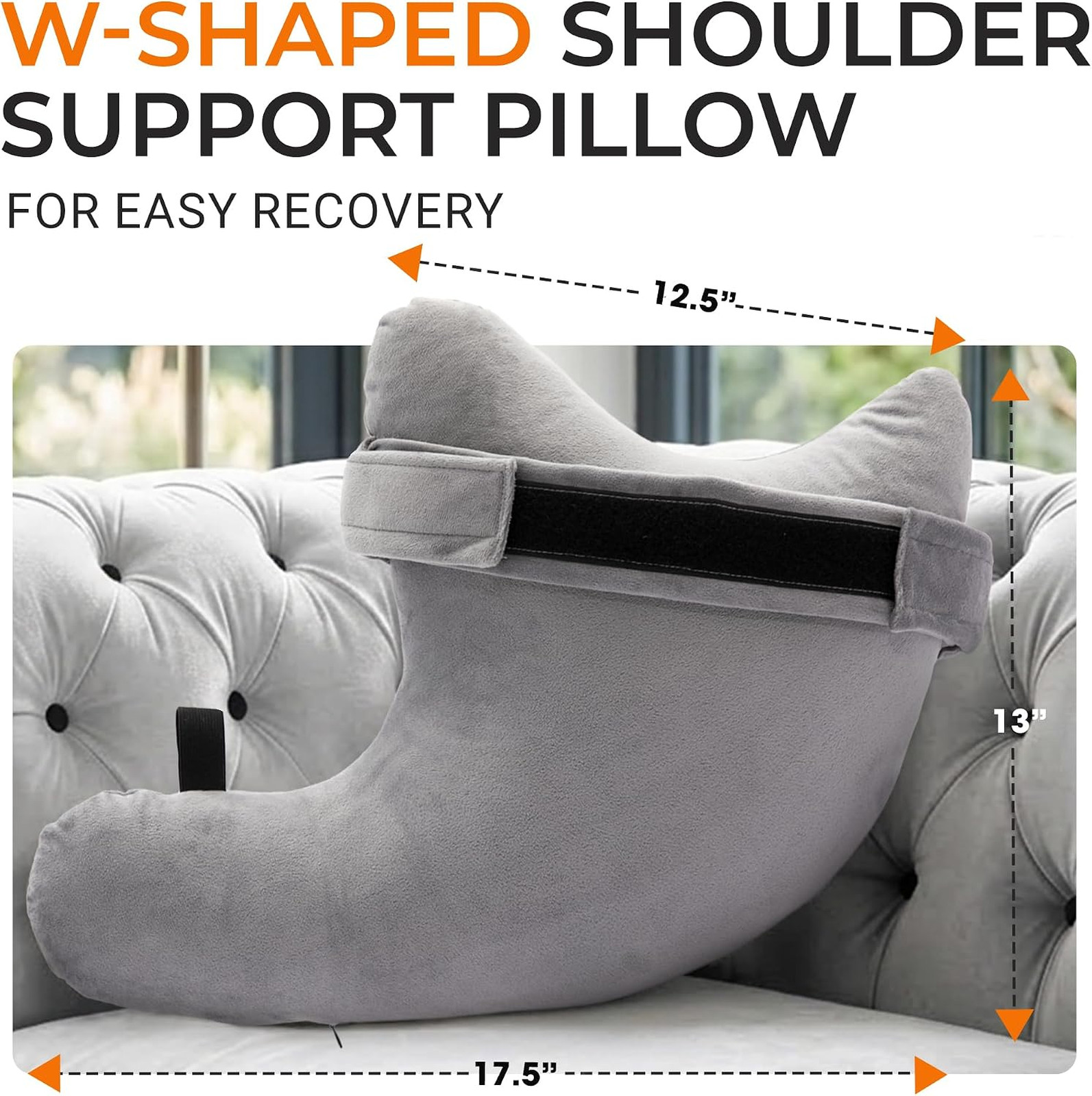 Rotator Cuff Pillow with Strap Shoulder Surgery Recovery Support Cushion for
