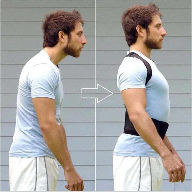 Slouching Posture Corrector Support Magnetic Back Shoulder Brace Band Men Women