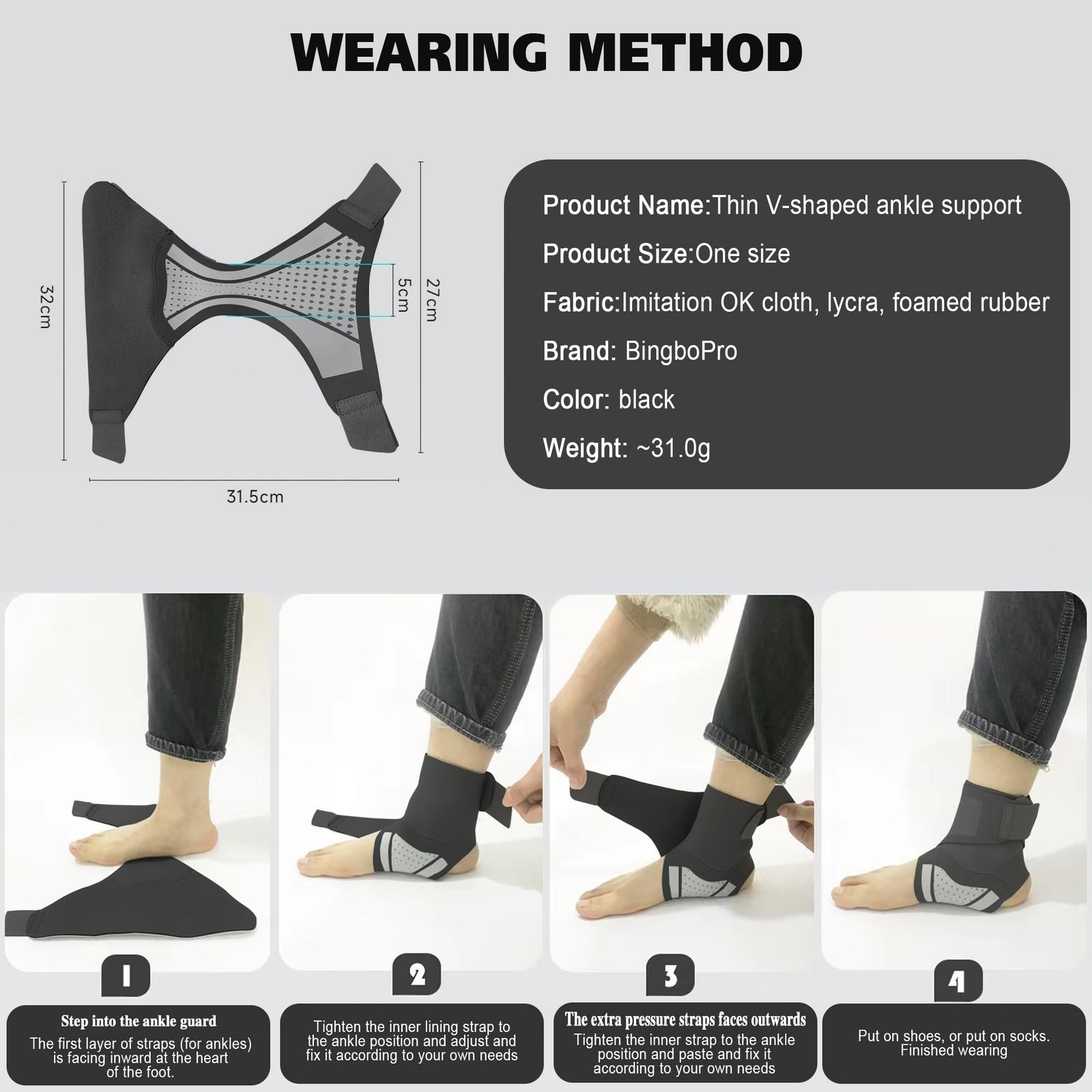 Ankle Brace for Men and Women(1 Pair),Adjustable Ankle Support Compression Sl…