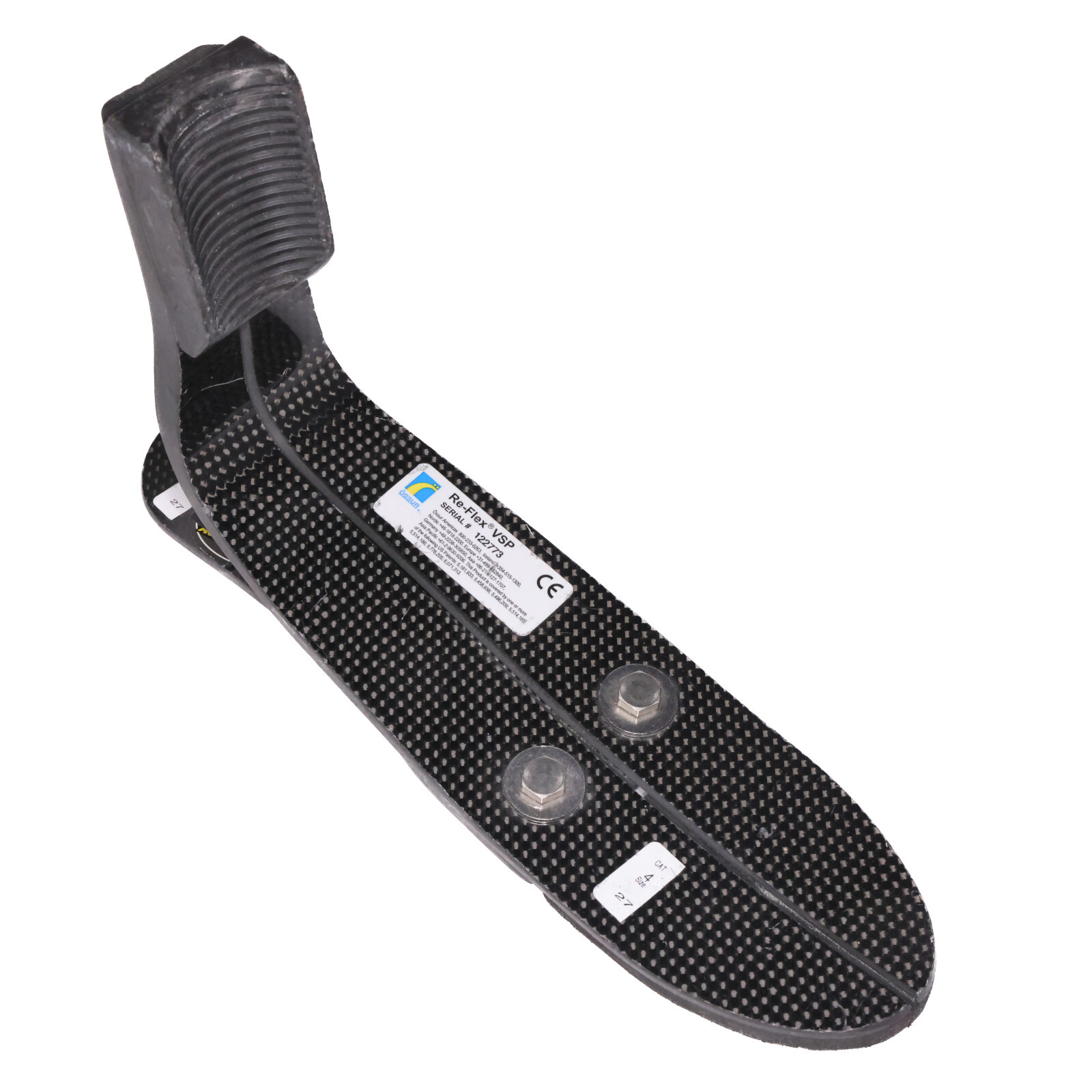 OSSUR RE-FLEX VSP PROSTHETIC MID PROFILE CARBON X FOOT Sz 27 / CAT 4 NO PYLON
