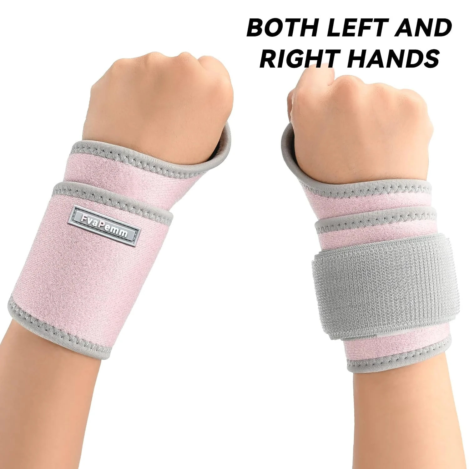 2 Pack Copper Wrist Brace Support for Carpal Tunnel, Pain Relief, Arthritis, Ten