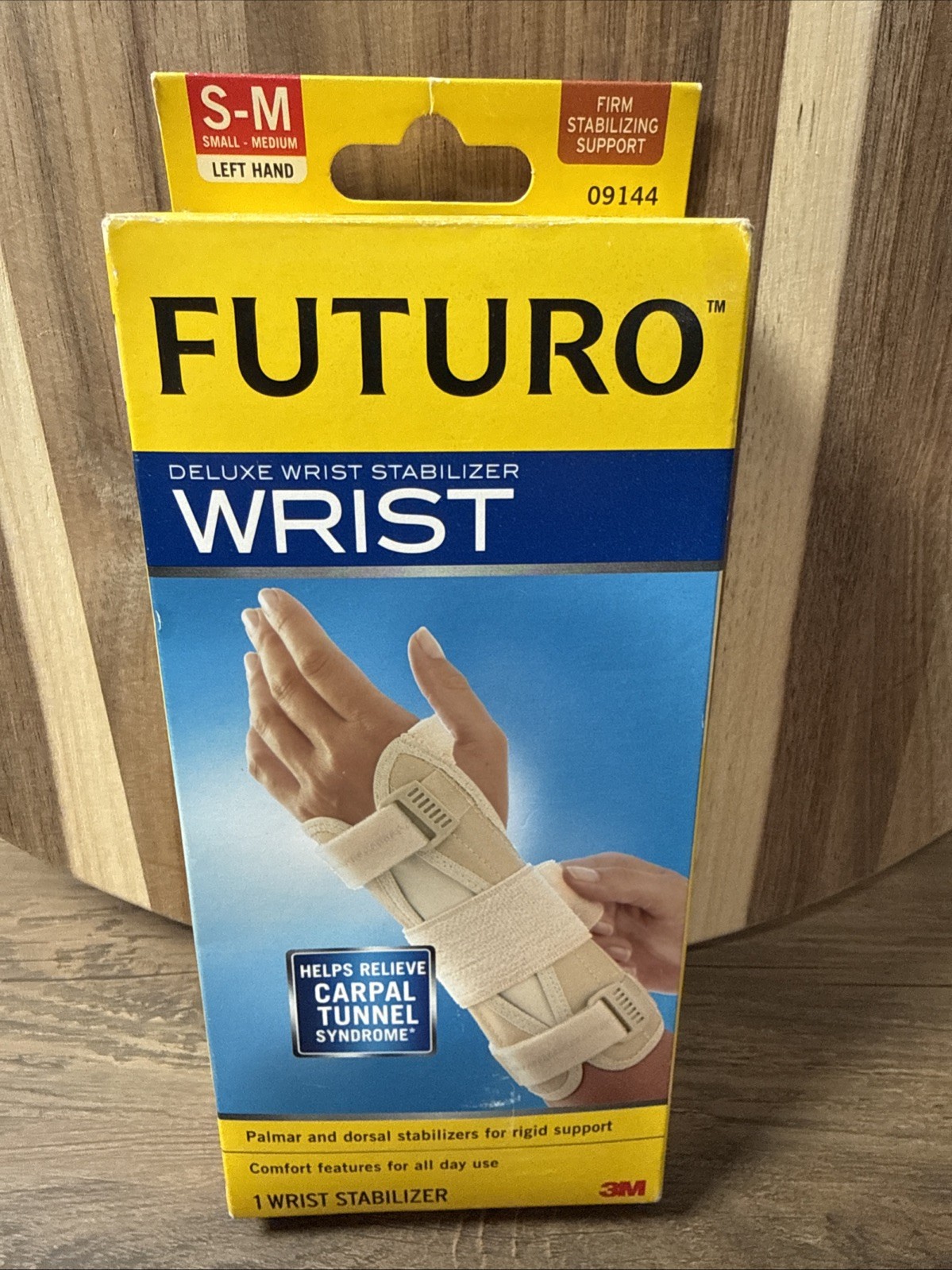 FUTURO WRIST STABILIZER SIZE SMALL MEDIUM LEFT FIRM Stabilizing Support 09144