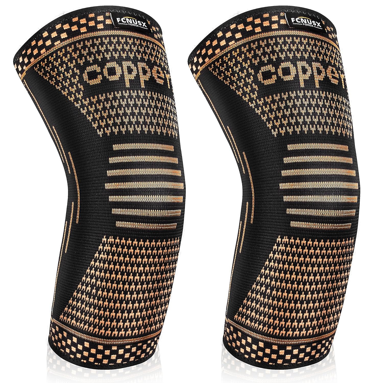 Copper Elbow Brace Compression Sleeves for Pain Relief Men & Women, Arm Support