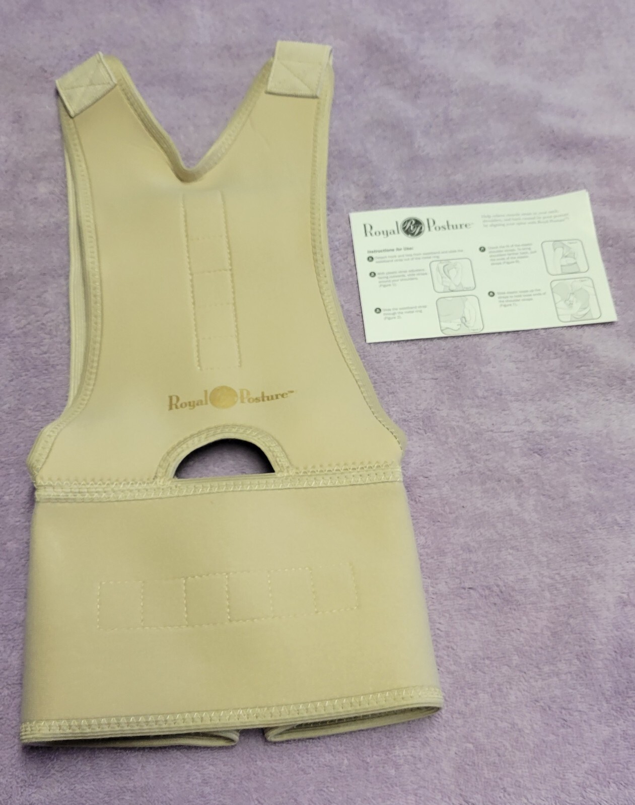 Royal Posture Corrector SM/Med Women/ Men Energizing Back and Spine Support NIB