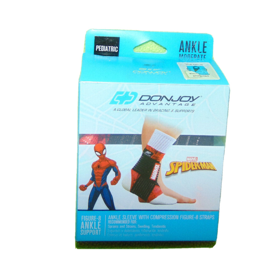 DonJoy Spider-Man Ankle Support Brace Pediatric Figure 8 Compression New