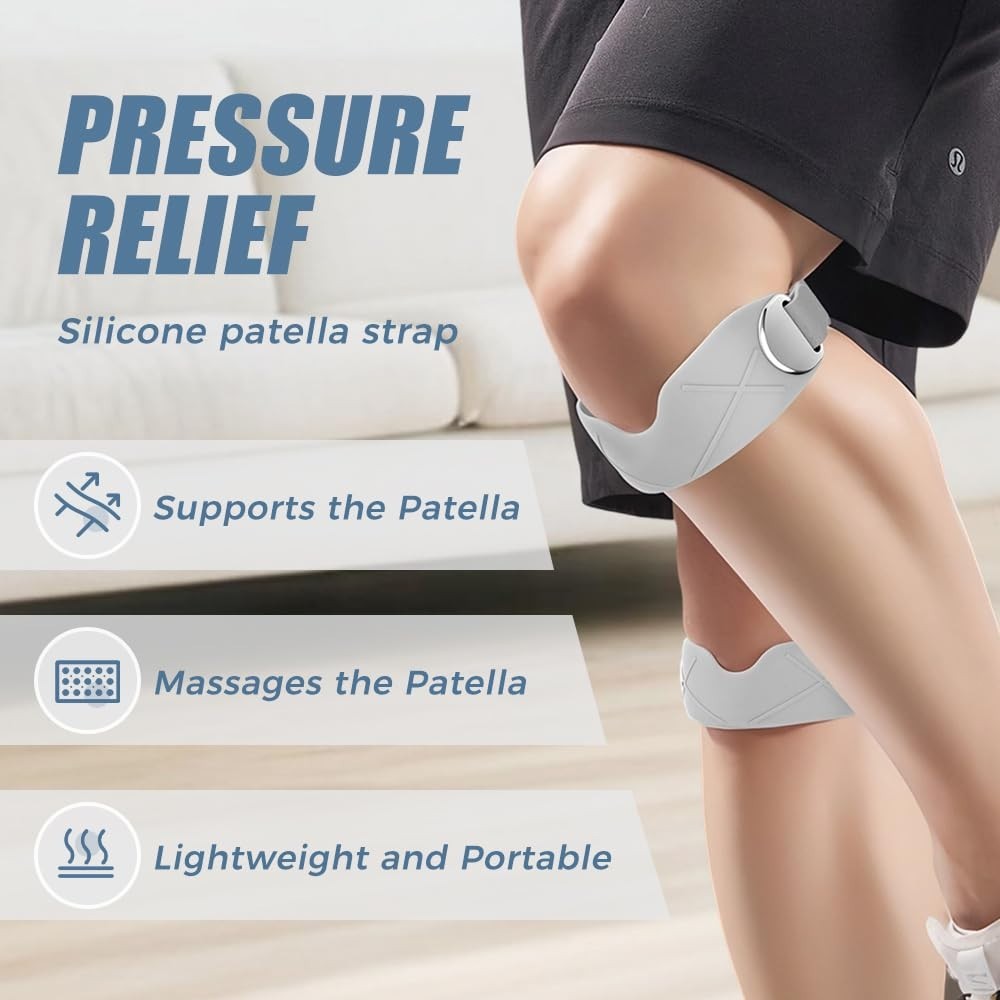SILICONE Patellar Tendon Support Strap,Adjustable patella Support band,knee brac
