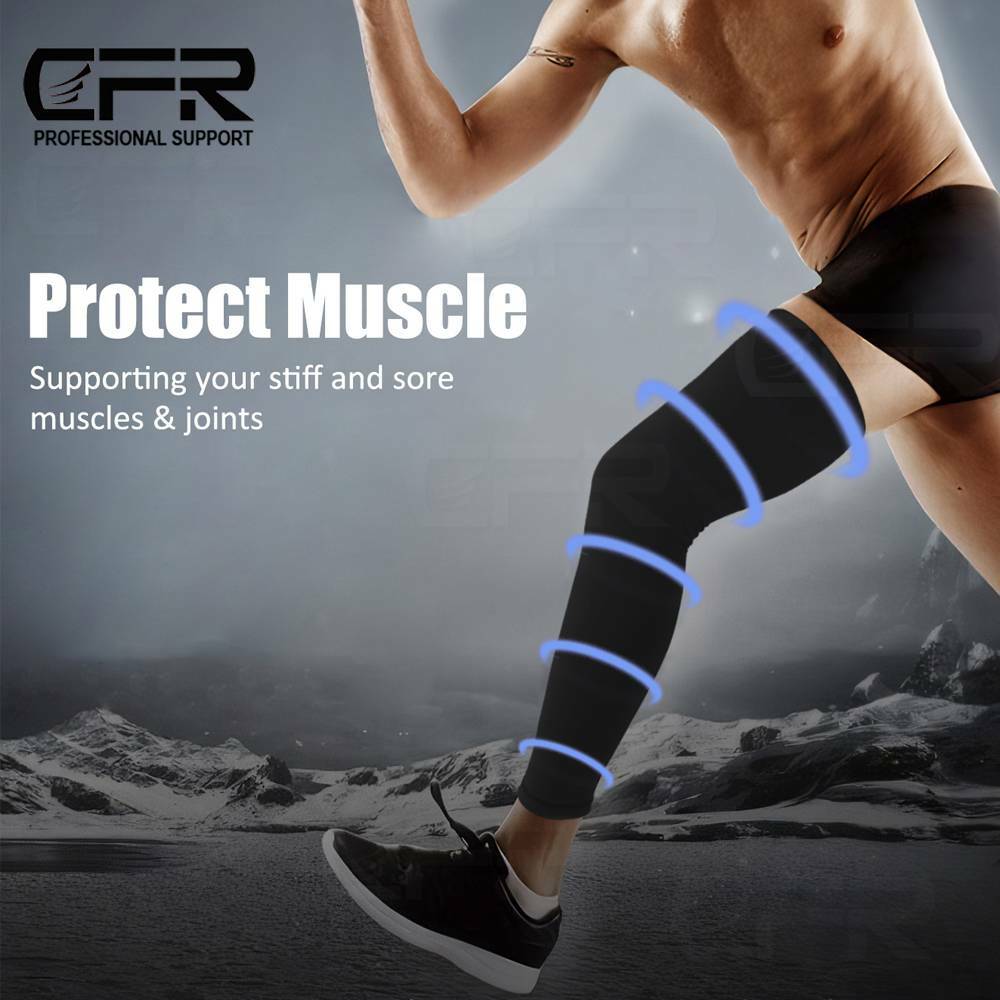 Leg Brace Thigh Knee High Compression Sleeve Socks Support Pain Relief Men Women