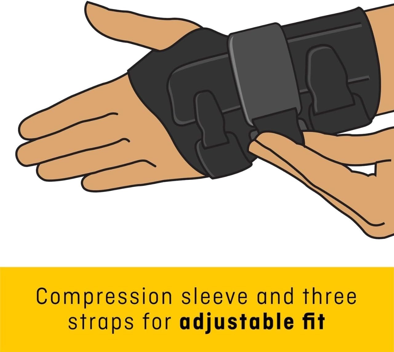 Comfort-Driven Wrist Support with Custom Fit for Active Recovery – Left Hand