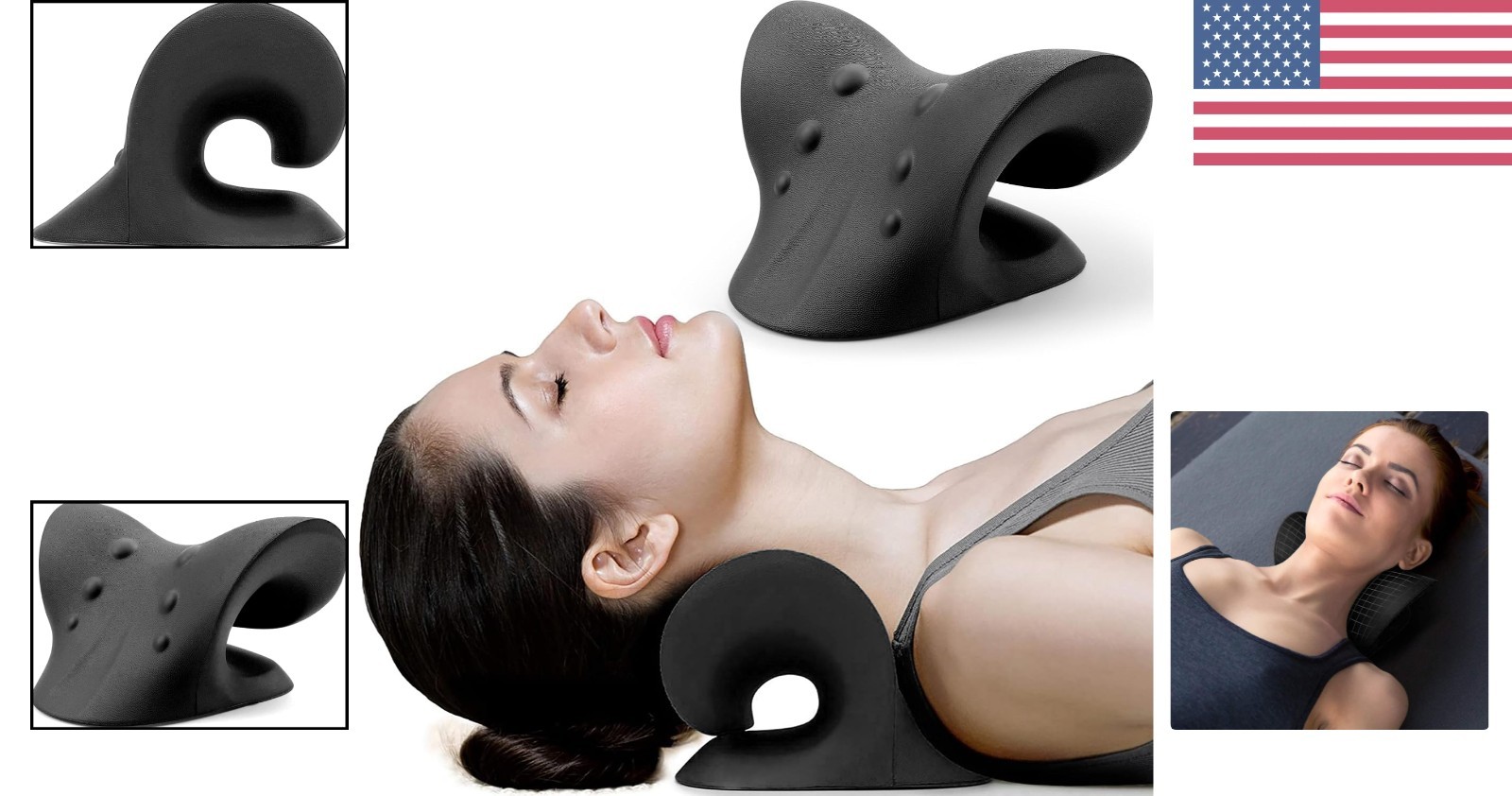 Memory Foam Neck Stretcher for Cervical Spine Alignment – Portable and Effective