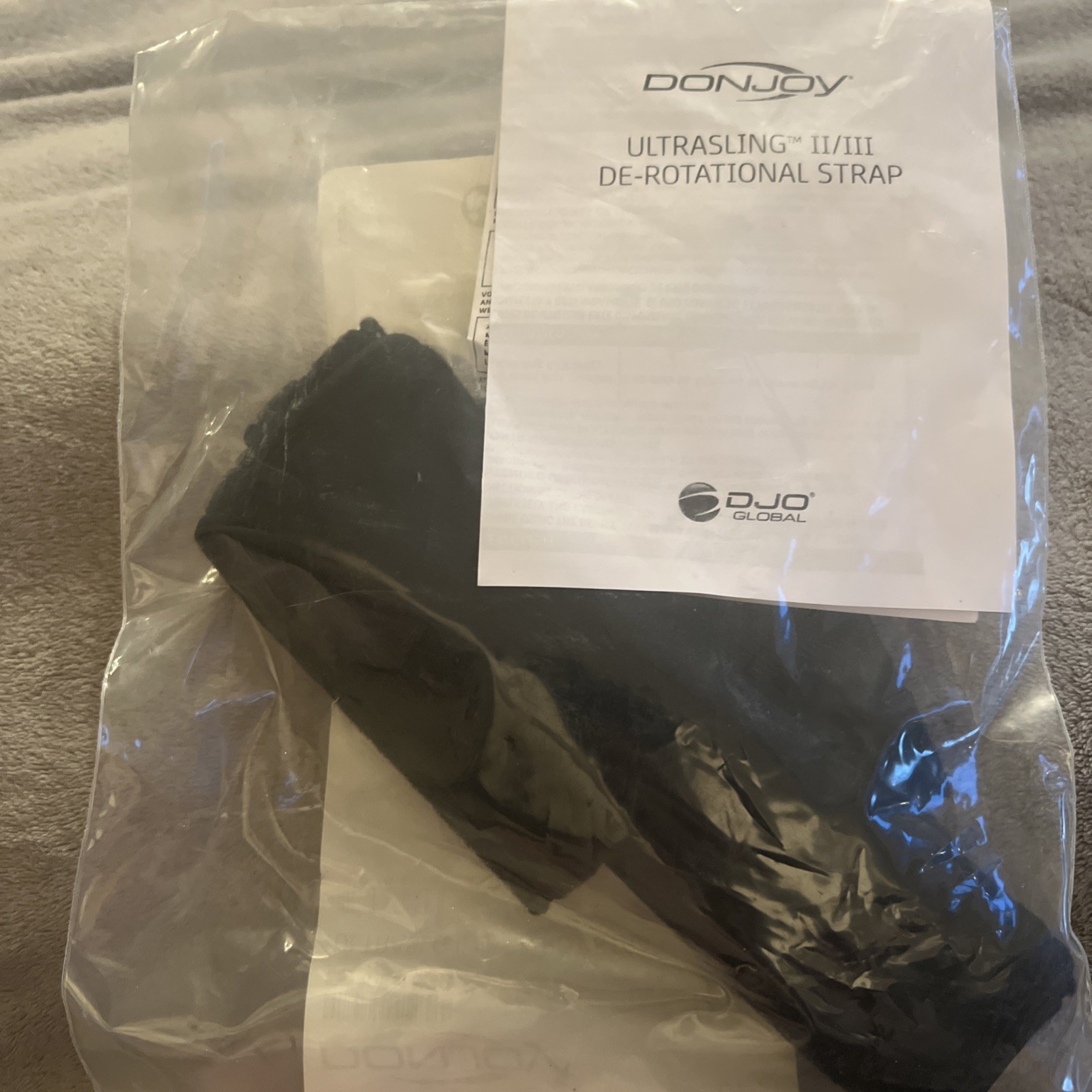 DonJoy Ultrasling II III DeRotational Strap, Black
