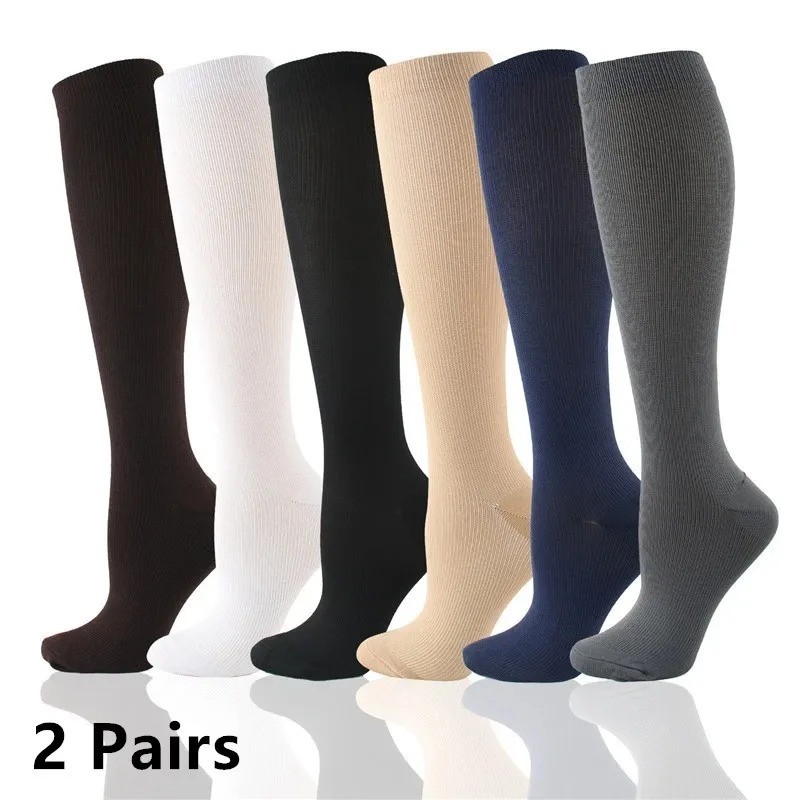 20-30 mmHg Compression Socks Knee High Graduated Support Men Women S-XXL