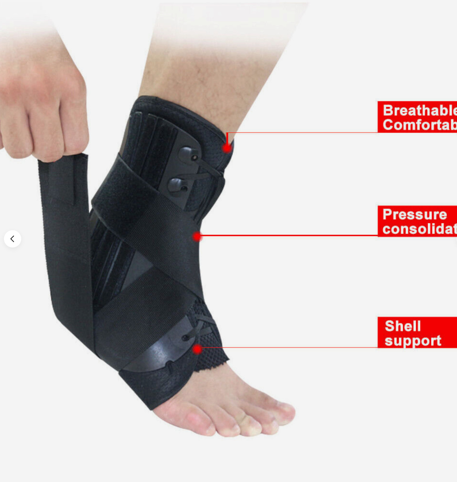 Ankle Brace Bandage Straps Sports Safety Adjustable Protectors Supports Guard ⭐✅