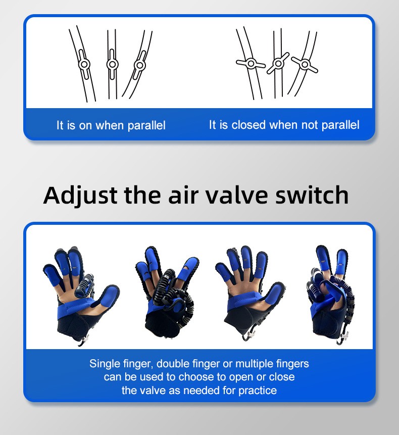 Hand Finger Rehabilitation Exerciser Robot Gloves For Recovery Stroke Hemiplegia