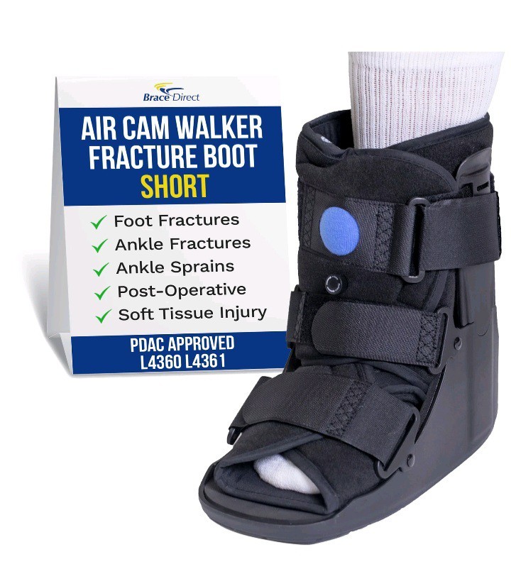Short Air Walker Cam Fracture Boot Ankle Foot Fracture, Sprains, Injury. New XL