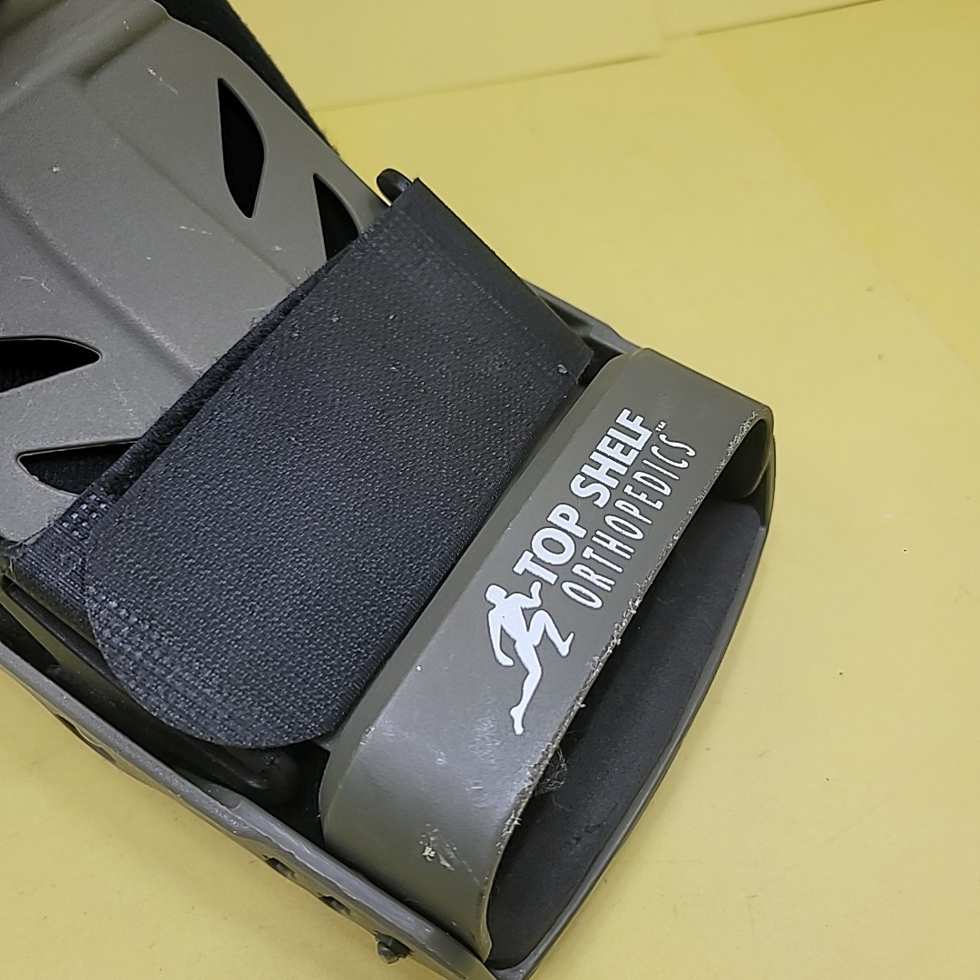 Top Shelf Orthopedics Large Walking Boot Black, Brace Ankle Sprain LEFT NO PUMP