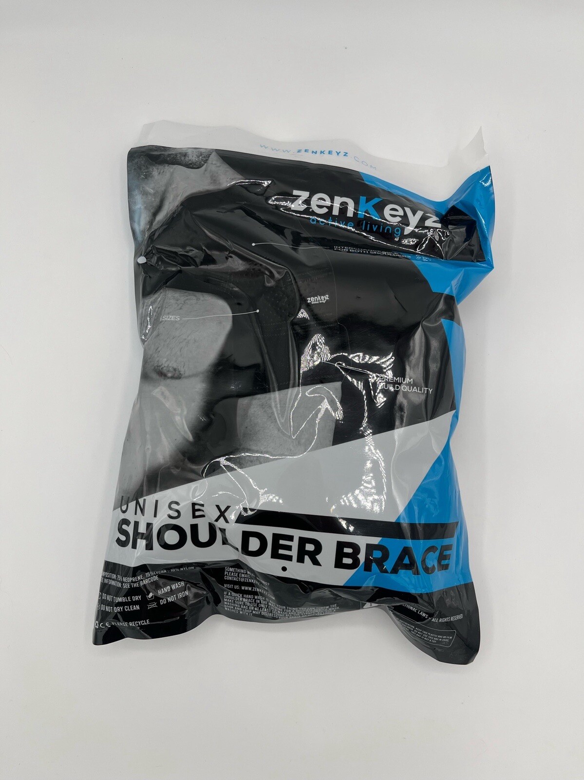 Zenkeyz Unisex Neoprene Adjustable Shoulder Brace size 3XL black