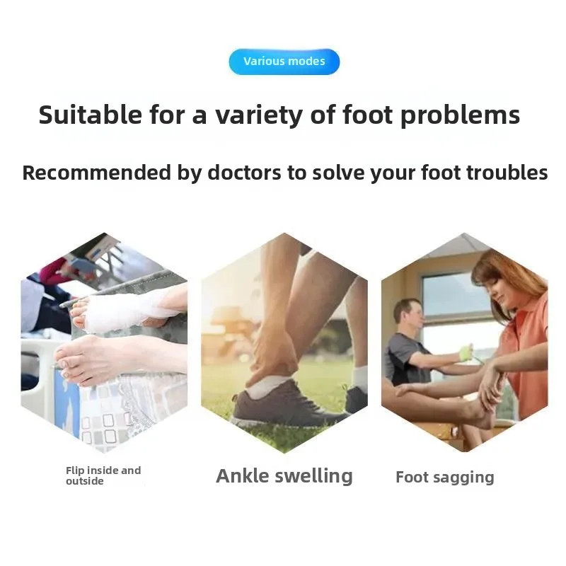Adjustable Ankle-Foot Support Brace Mobility Rehabilitation Aid for Drop Foot