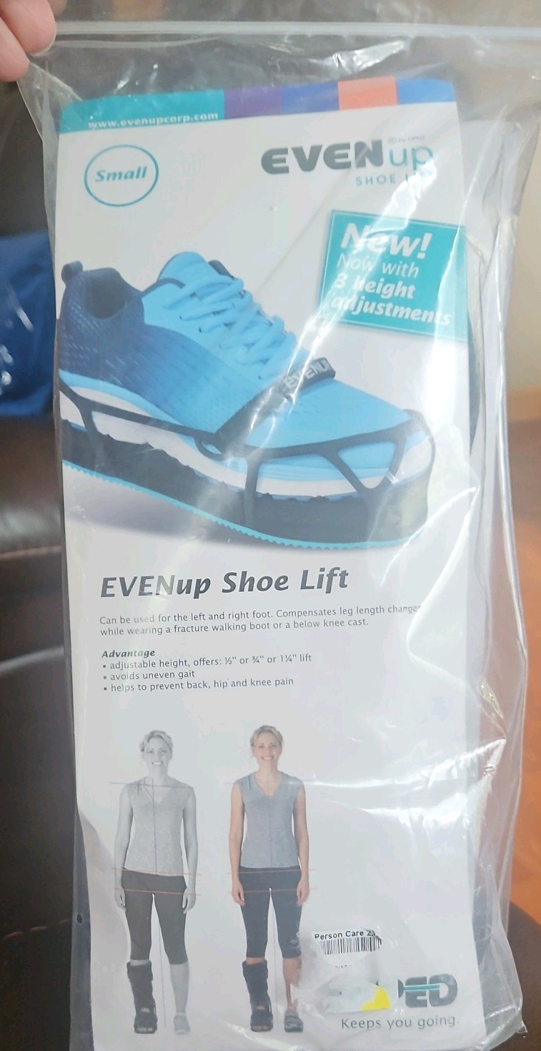 Even Up Shoe Lift Size Small New