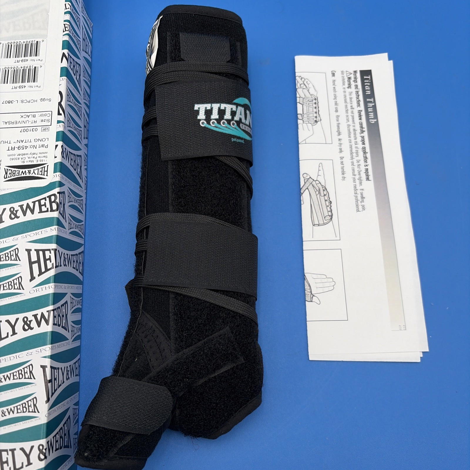 Hely & Weber Long Titan Thumb , 459-RT, Size Universal, Right