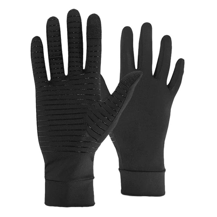Copper Compression Gloves Full Finger Moisture Wicking Arthritis Gloves