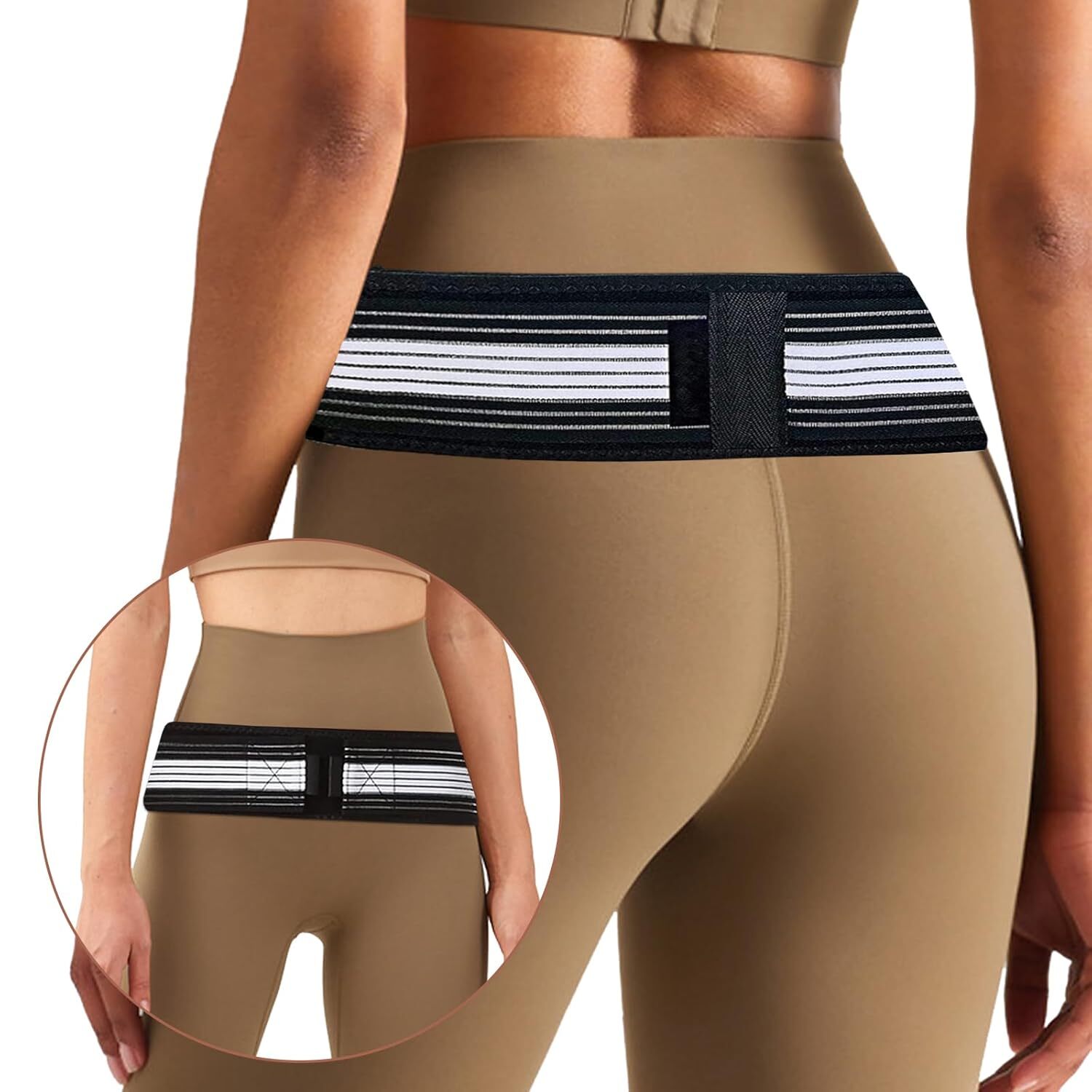 Sacroiliac SI Joint Pain Pelvic Hip Belt Lower Back Pain Relief Back Support