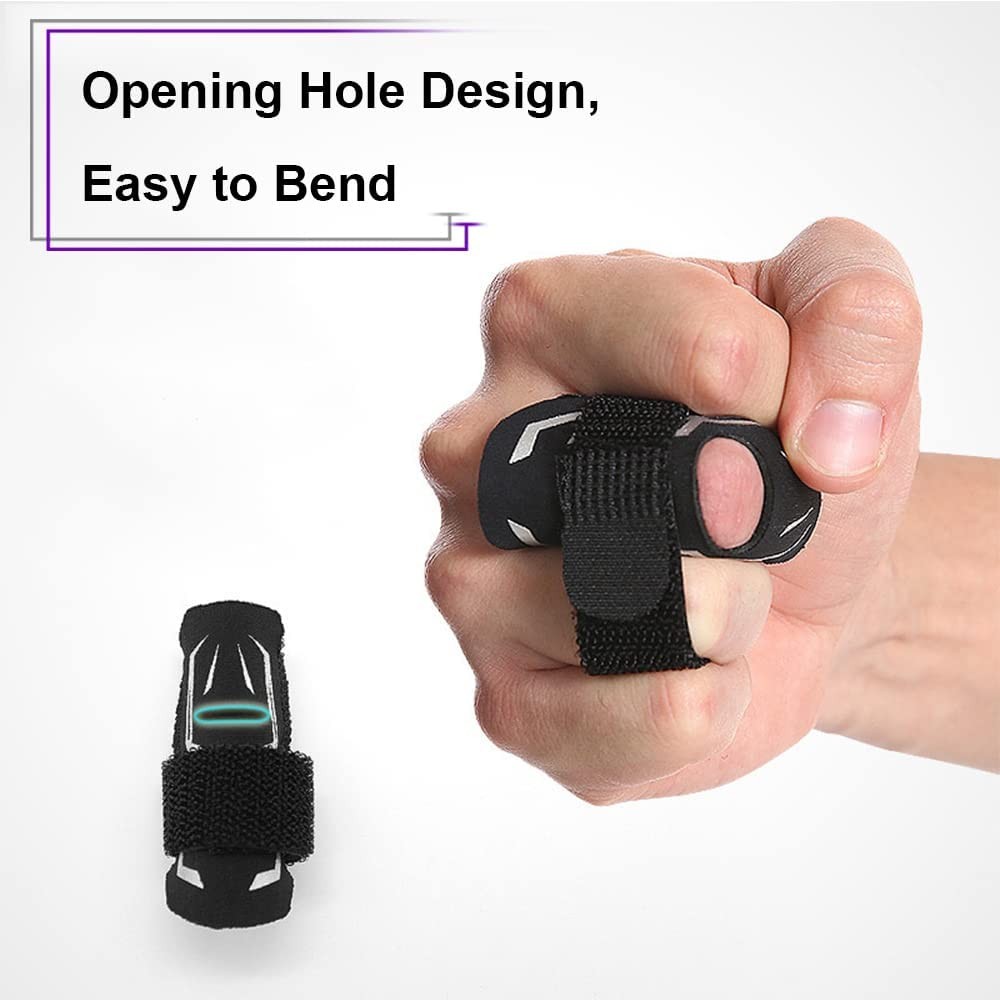 Mezeic Finger Splint Support Adjustable Elastic Compression Large