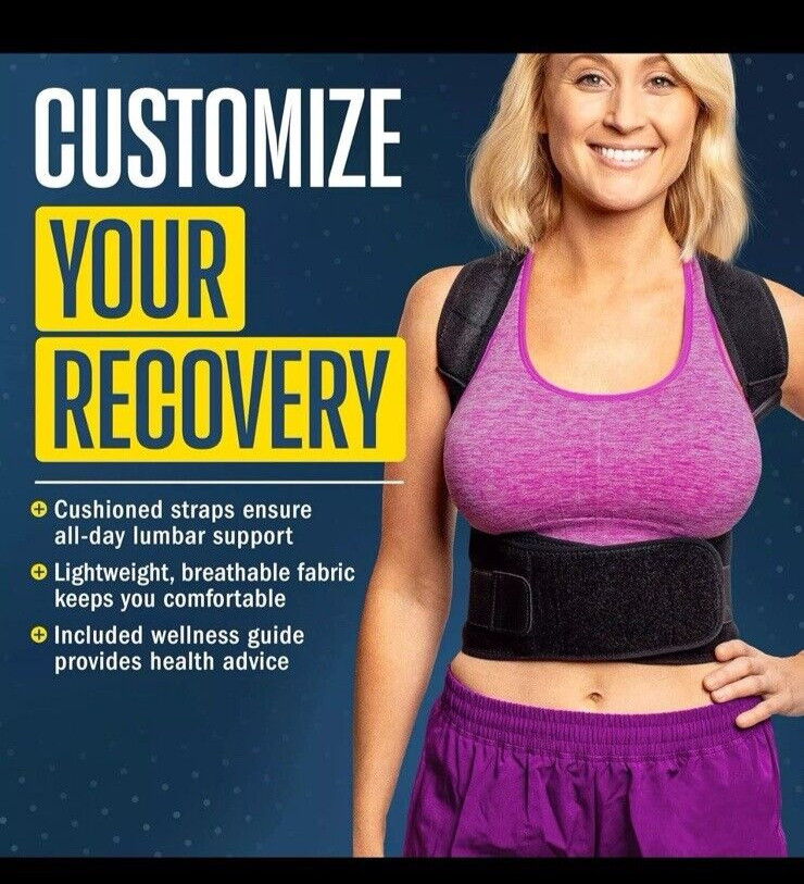 Flexguard Support Lower Back Brace – Black, Medium/Large