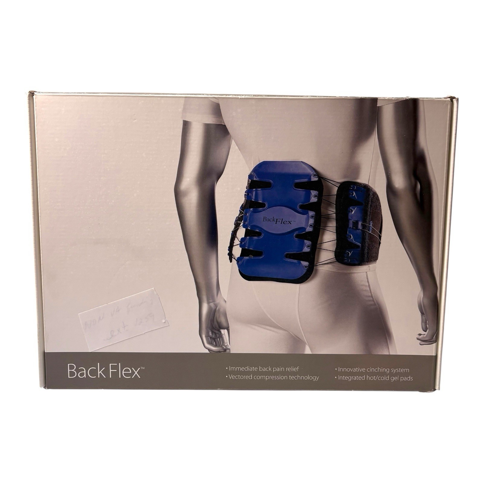 BioSkin Back Flex Lumbar Brace # 37303 Size 1 28-34” Hot-Cold Gel Pads NEW