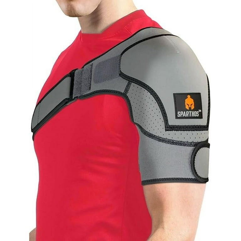 Sparthos Shoulder Brace – Support Sleeve for Torn Rotator Cuff, AC Joint Pain Re