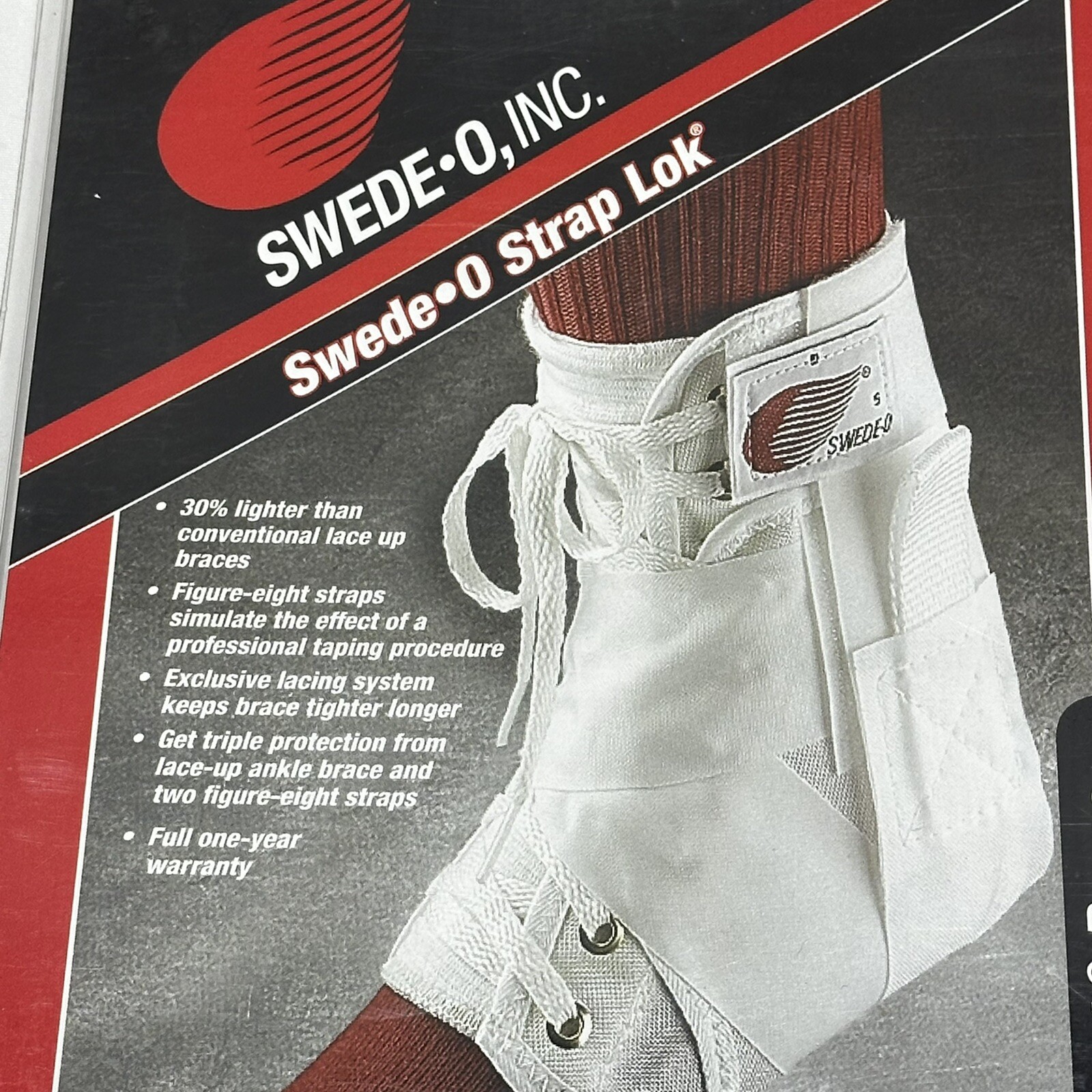 Swede-O Ankle Lok Support with Knit Tongue, Exclusive Lacing System Adult XL