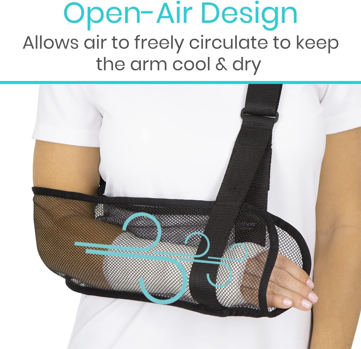 Vive Mesh Arm Sling for Shoulder Injury One Size – Mesh Brace for Torn Rotator C