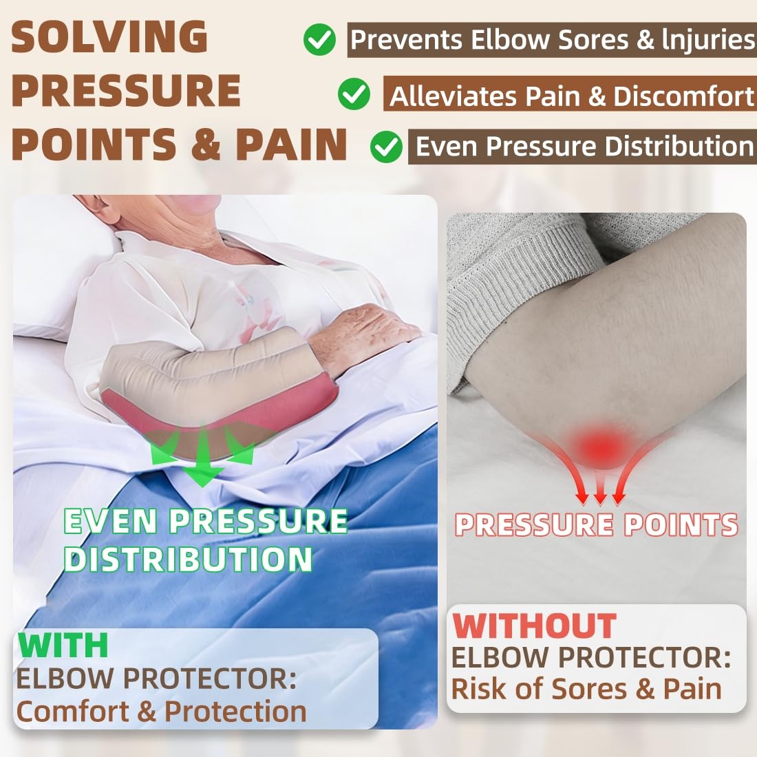 Elbow Pads for Bedridden Patients & Elderly Care – Soft Elbow Protectors to P…