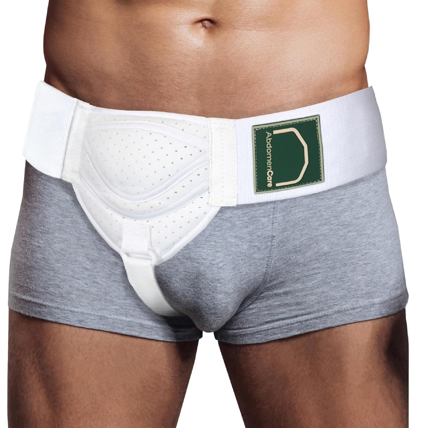Abdomencare Inguinal Hernia Support Belt for Men & Women with 2 Compression Pads