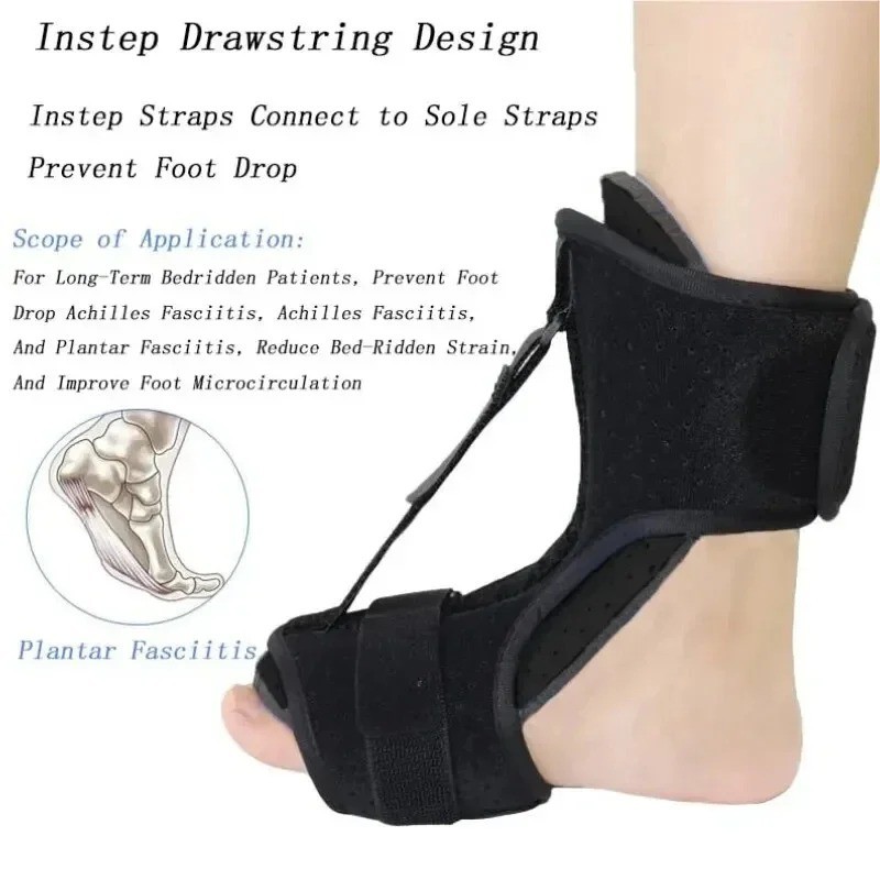 Night Splint Foot Drop Brace Adjustable Ankle Support Plantar Fasciitis Orthotic